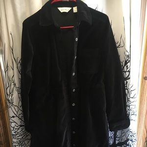 Long velvetesk jacket